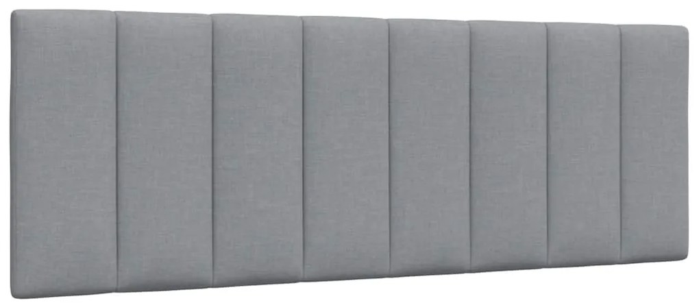 világosszürke szövet ágykeret matrac nélkül Hanko 140 x 190 cm