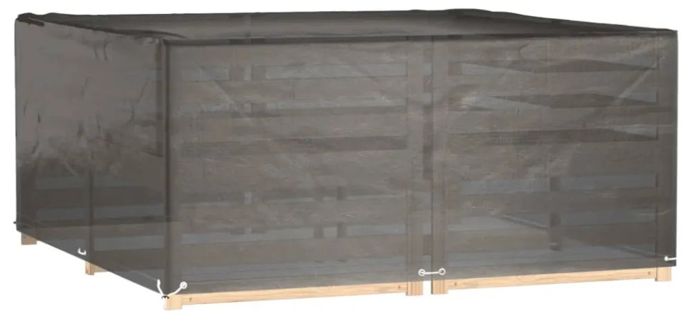négyzet alakú kerti bútorhuzat 16 fűzőlyukkal 205 x 205 x 90 cm