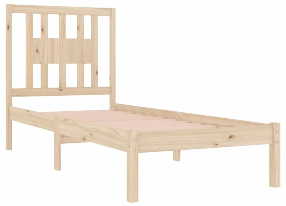 Single tömör fa ágykeret 90 x 190 cm