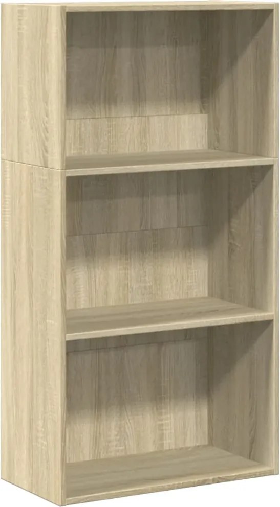 vidaXL sonoma tölgy színű szerelt fa könyvespolc 60 x 30 x 114 cm