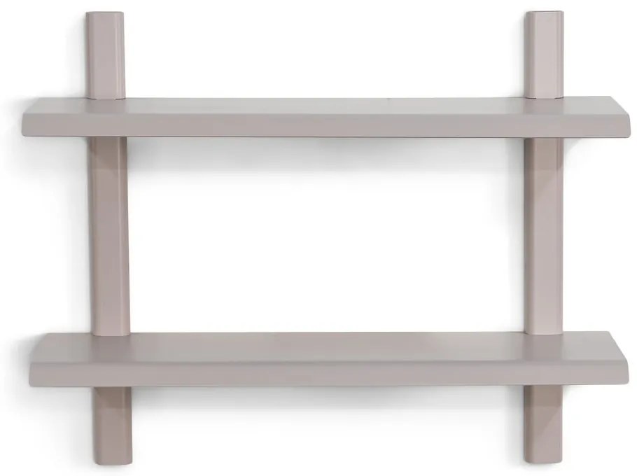 Szürkésbarna többszintes fém fali polc 60 cm Hola – Spinder Design