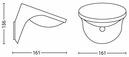 Philips 17808/87/16-LED Napelemes lámpa érzékelővel MYGARDEN DUSK 1xLED/1W/3,7V