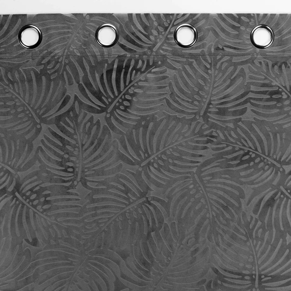 Antracitszürke bársony függöny 140x240 cm Analia – douceur d'intérieur