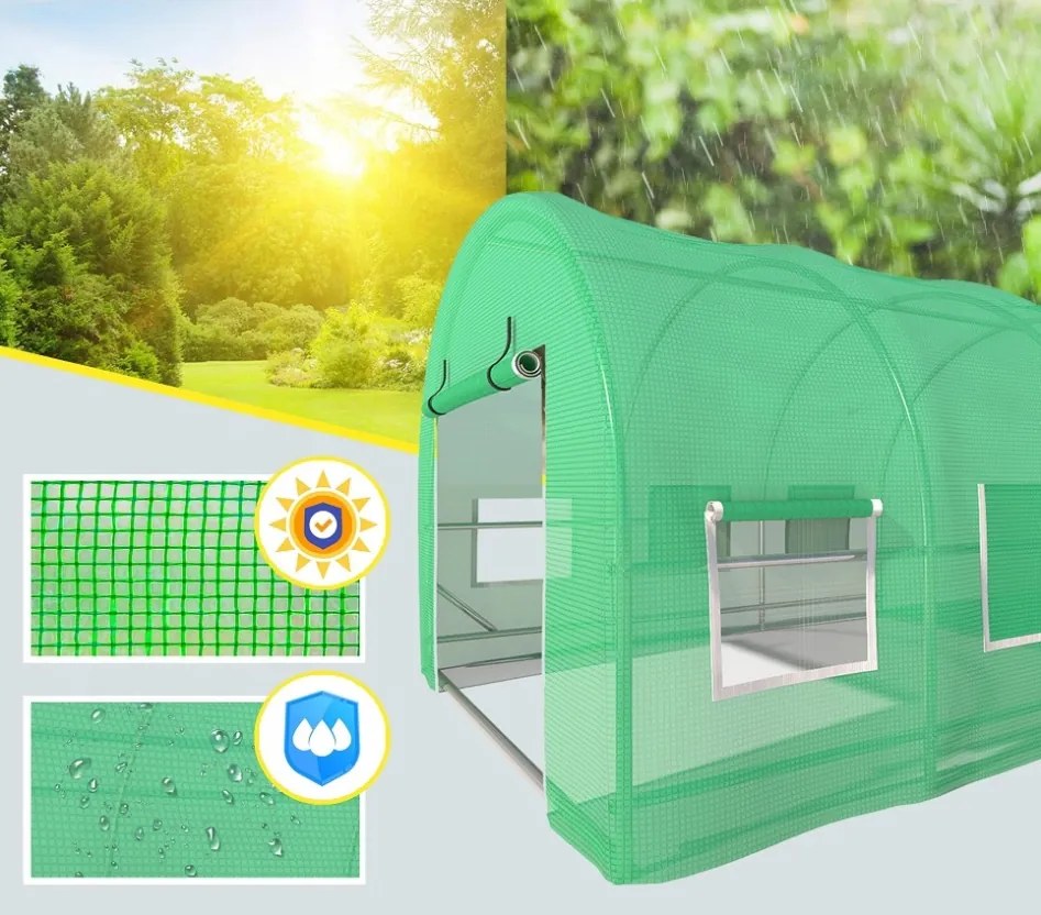 Kerti fóliasátor 2,5x4 m