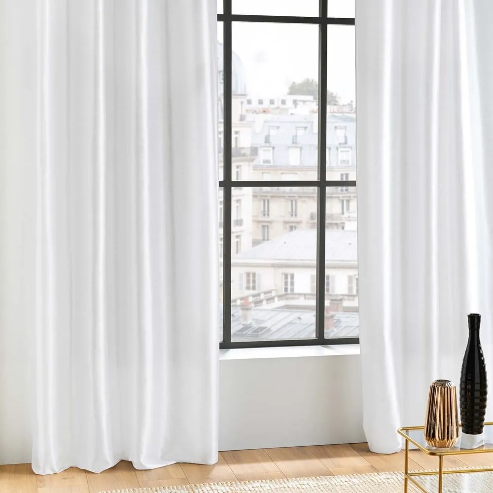 Fehér szatén függöny 140x240 cm Shana – douceur d'intérieur