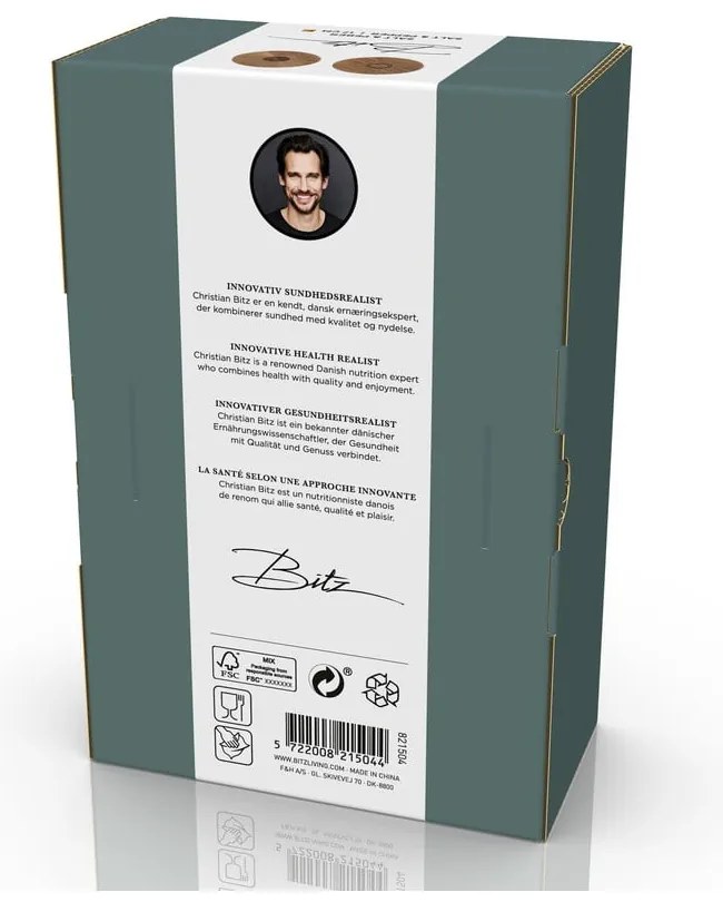 Borostyán színű kerámia só- és borsőrlő szett 2 db-os Gastro Amber – Bitz