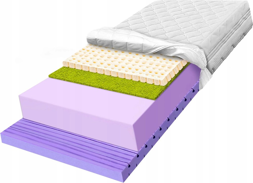 Latex matrac 70x160 antiallergén tengerifűvel Conti H3 H4 30cm