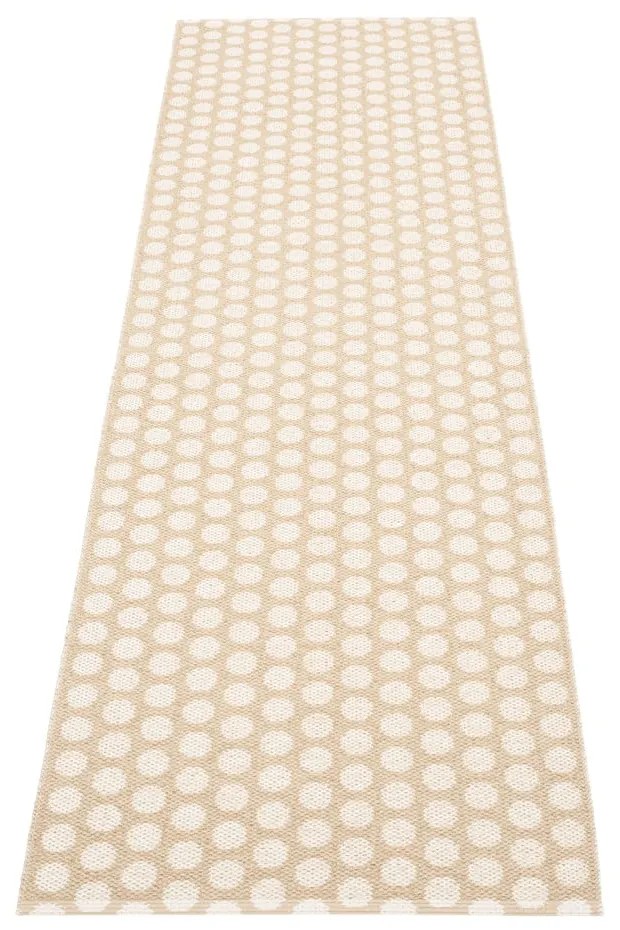 Bézs-krémszínű kültéri-beltéri futószőnyeg 70x250 cm Noa Beige Vanilla – Pappelina