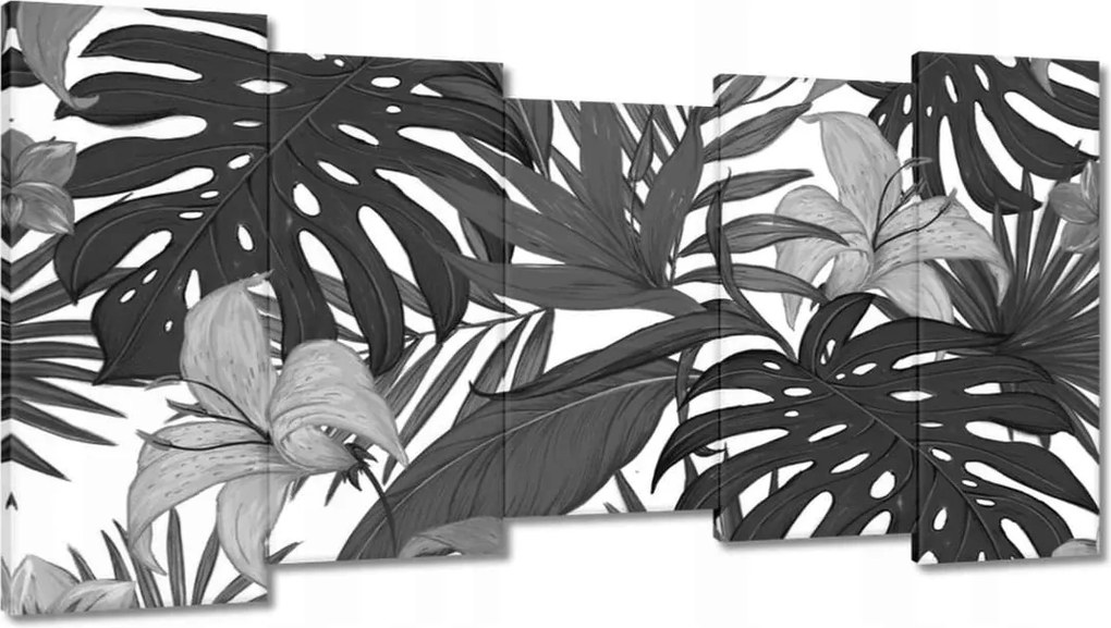 Vászonkép 150x80 Kék Monstera Blue