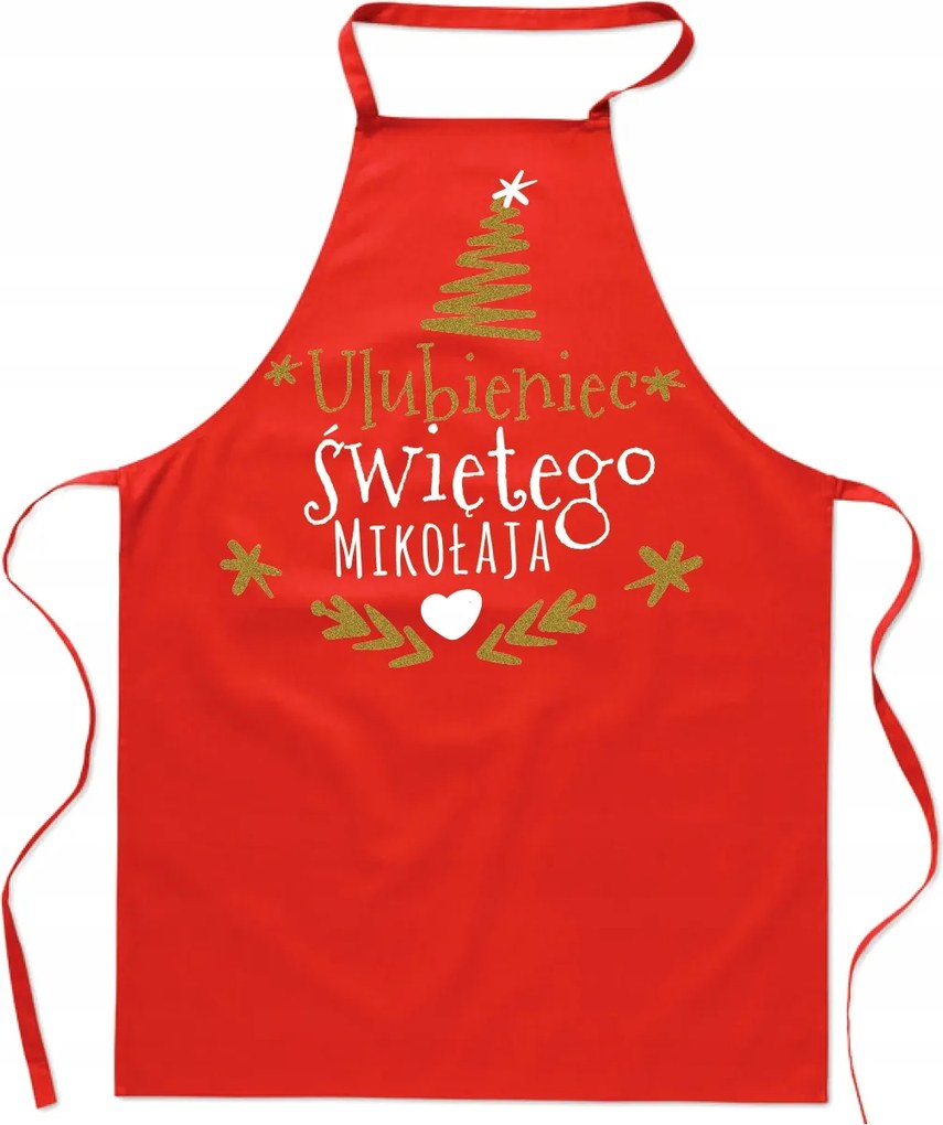 Konyhai Kötény Mikulás Kedvencének felirattal ajándék neki