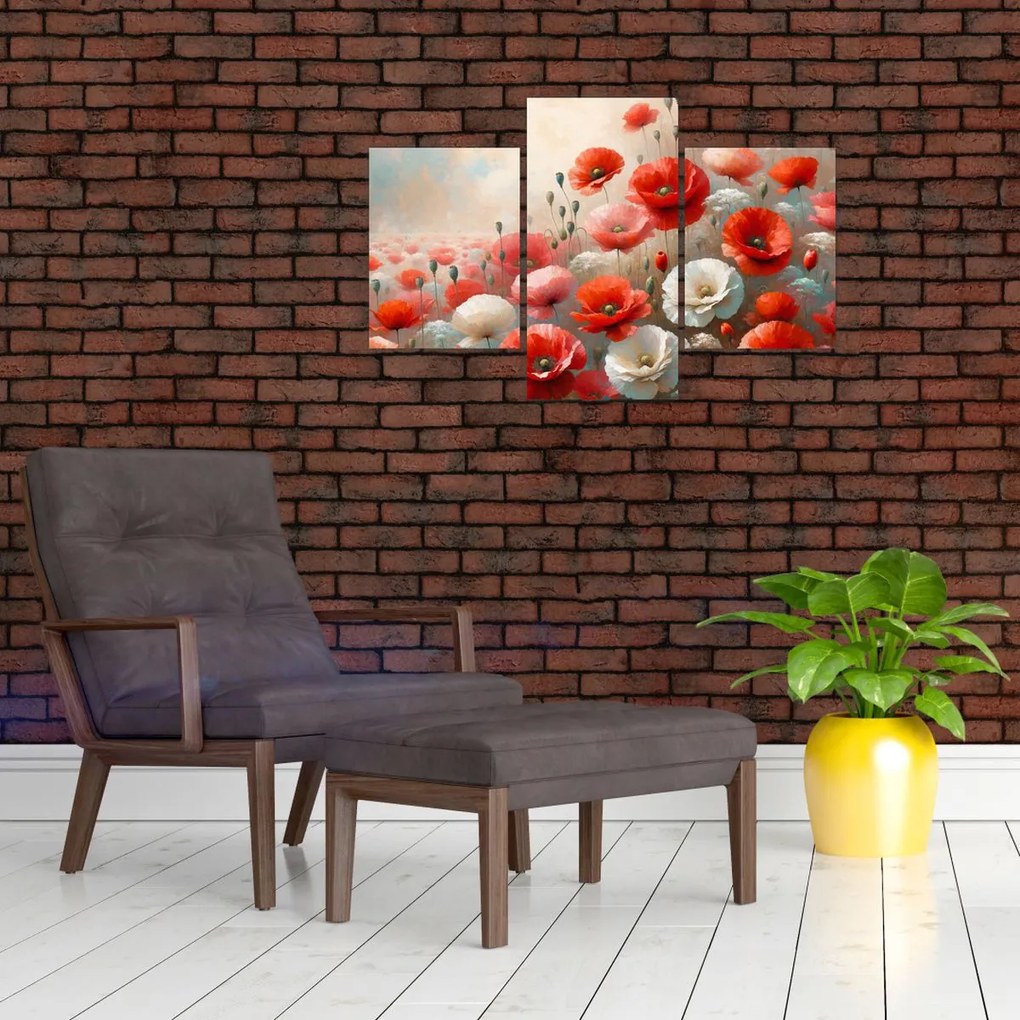 Kép - Pipacsok festménye (90x60 cm)