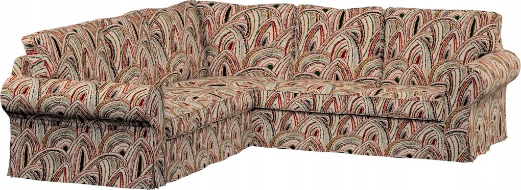 Ektorp Ikea sarokkanapé huzat, zöld