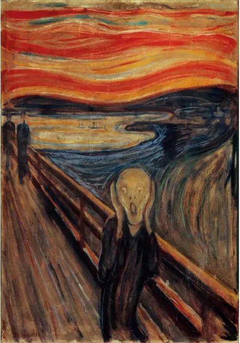 Művészet A sikoly Munch 1000 db-os Compact puzzle Clementoni