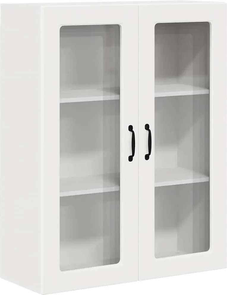vidaXL Konyhaszekrény polcokkal ajtóval Fehér 80 x 31 x 100 cm Faanyag