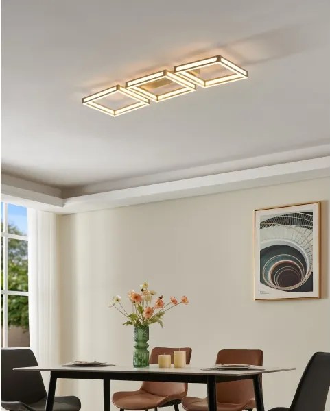 Eglo 99786 - LED Mennyezeti lámpa ALTAFLOR 3xLED/11,2W/230V matt króm