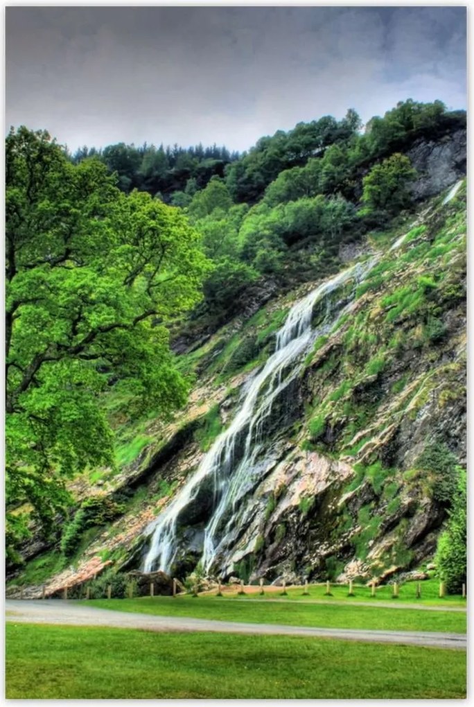 Poszterek 80x120 Powerscourt vízesés