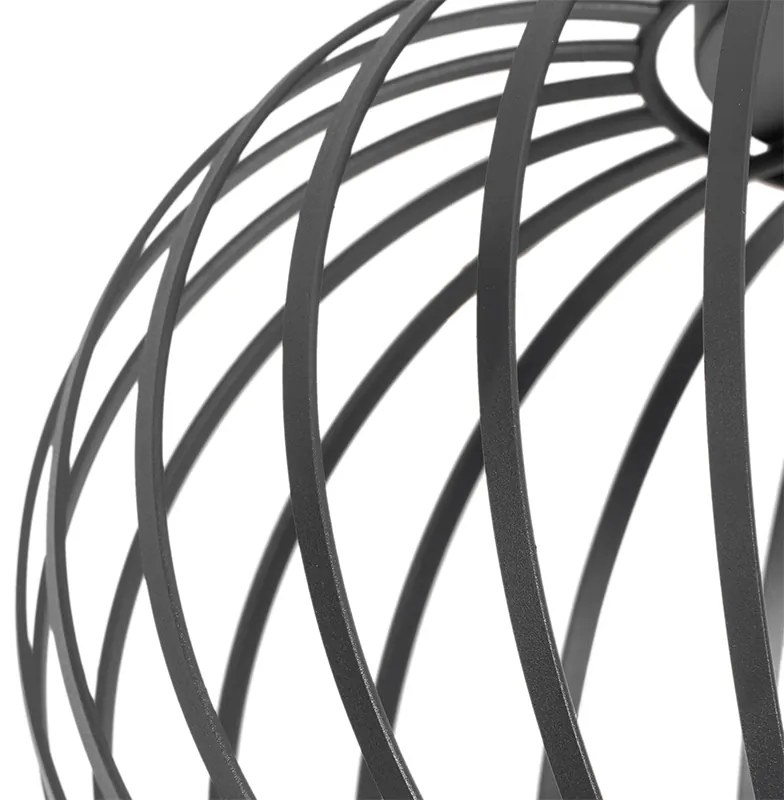 Design mennyezeti lámpa fekete 30 cm - Johanna