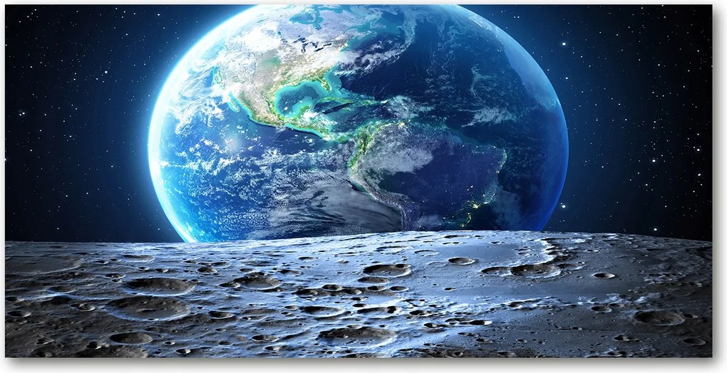 Fotó kép edzett üveg Bolygó Föld 140x70