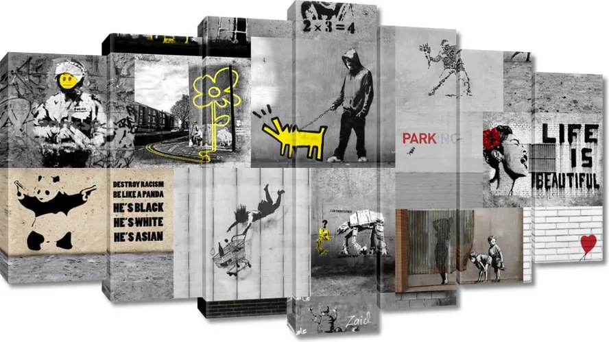 Vászonkép 140x80 Full Mix Banksy