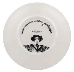 Elegáns 4 részes fekete-fehér porcelán étkészlet