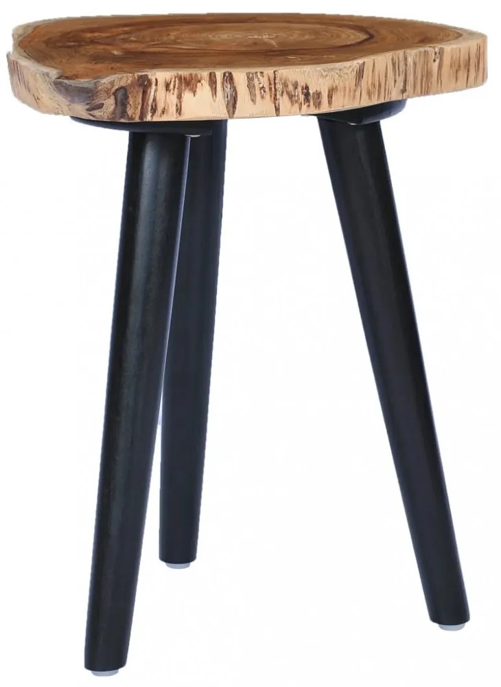 tömör tíkfa dohányzóasztal 40 x 45 cm