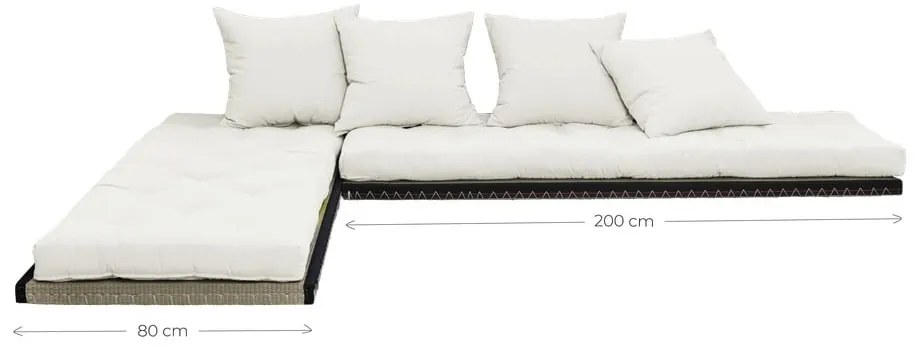 Chico Olive Green variálható kanapé - Karup Design