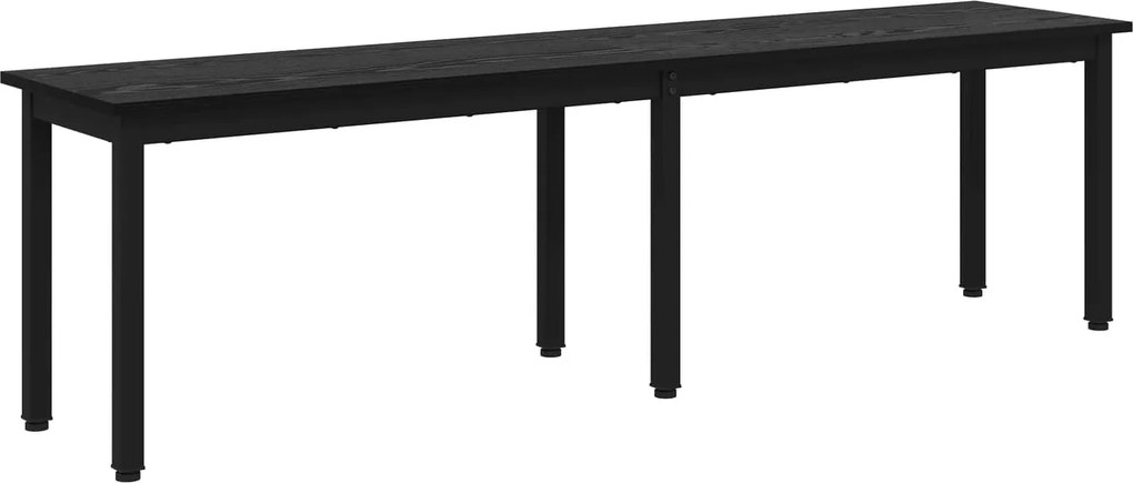 vidaXL pad Fekete tölgy 160 x 35 x 45 cm Faanyag
