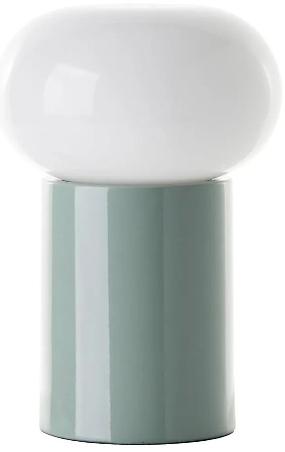 Brilliant - Asztali lámpa KNUT 1xE27/25W/230V zöld/fehér