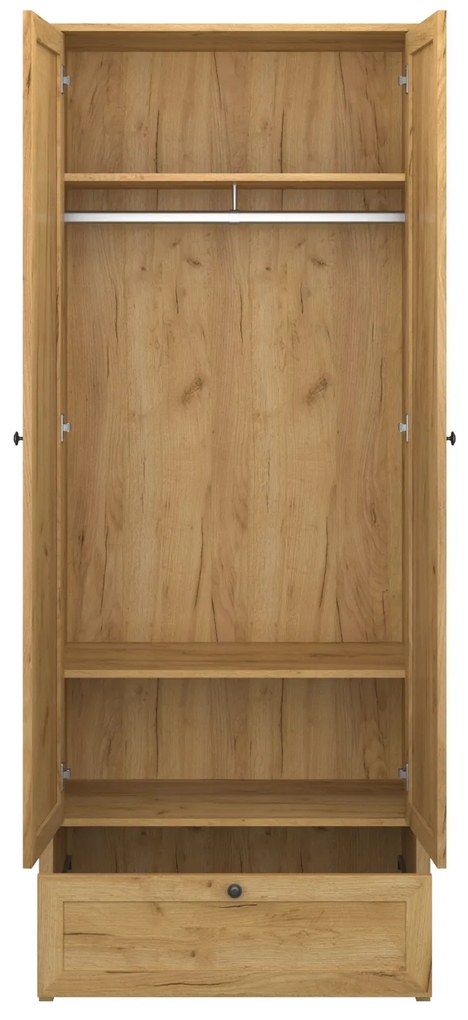 Ruhásszekrény Keira (arany craft tölgy). 1052996