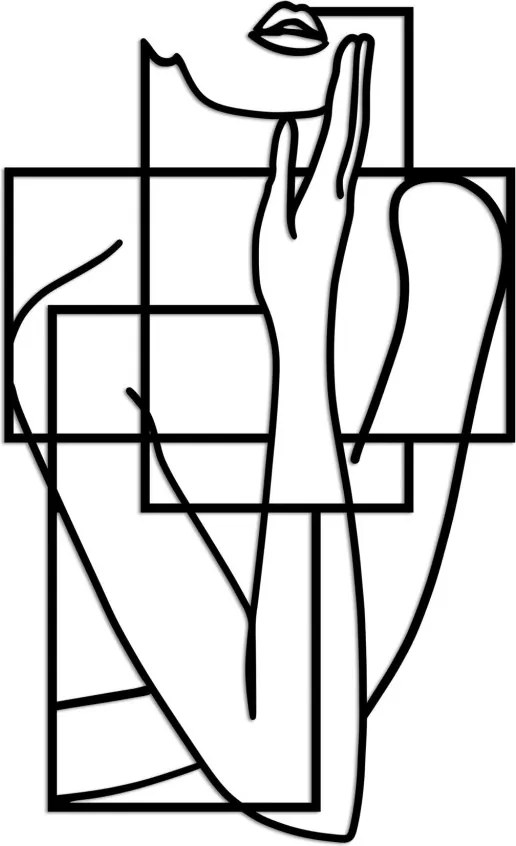 Think fém fali dekoráció, 70×42 cm