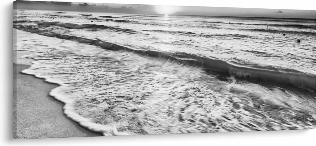 Kép - Naplemente a tengerparton (120x50 cm)