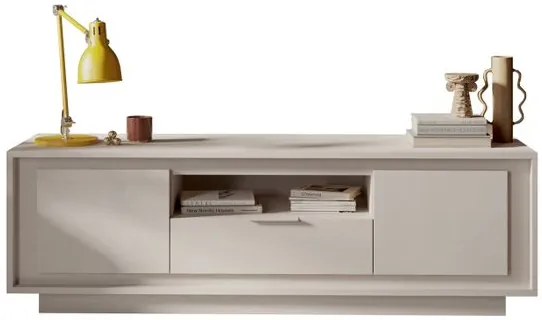 SKY 2.0 TV-szekrény 2 ajtóval és 1 fiókkal, kasmír színű laminált vázzal és előlapokkal