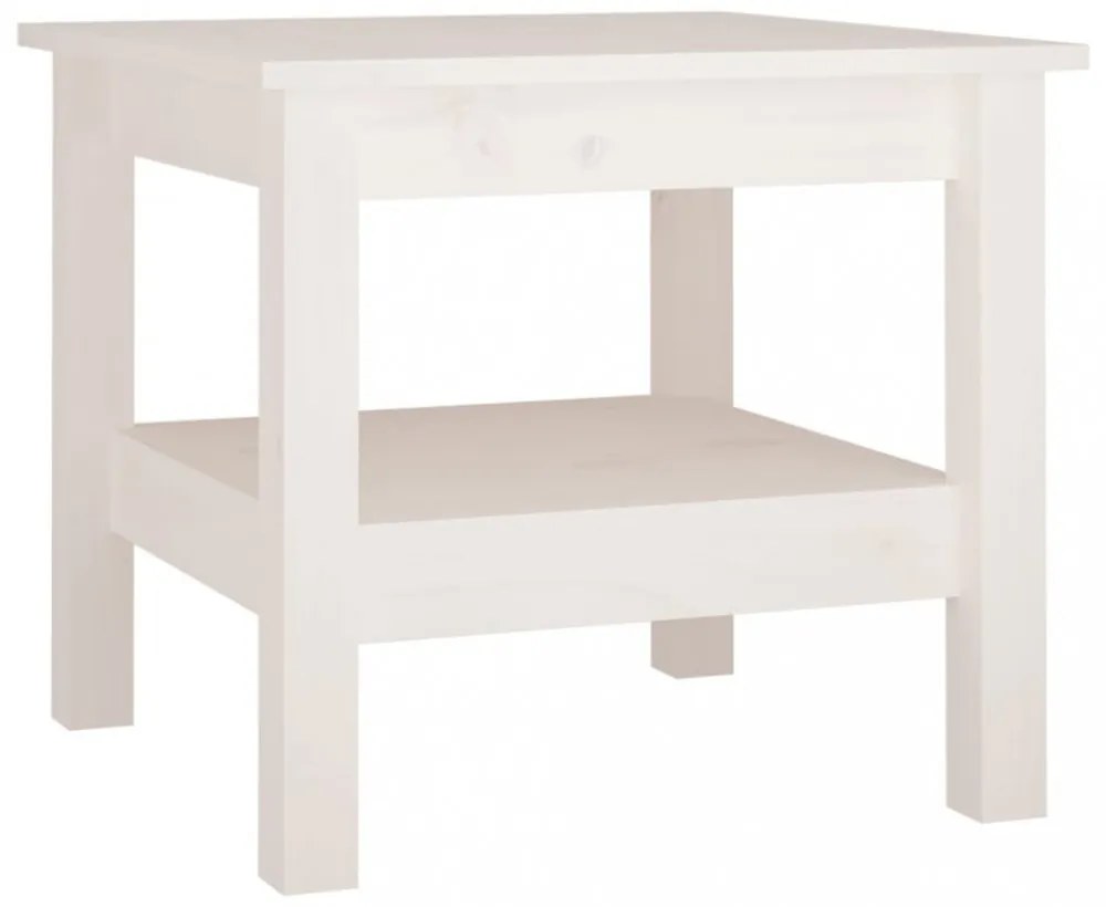 tömör fenyőfa dohányzóasztal 45 x 45 x 40 cm