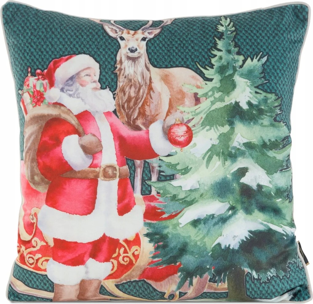 Bársony karácsonyi párnahuzat 45x45 cm