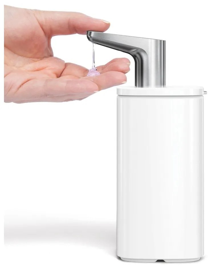 Fehér acél szappanadagoló 295 ml Pulse – simplehuman