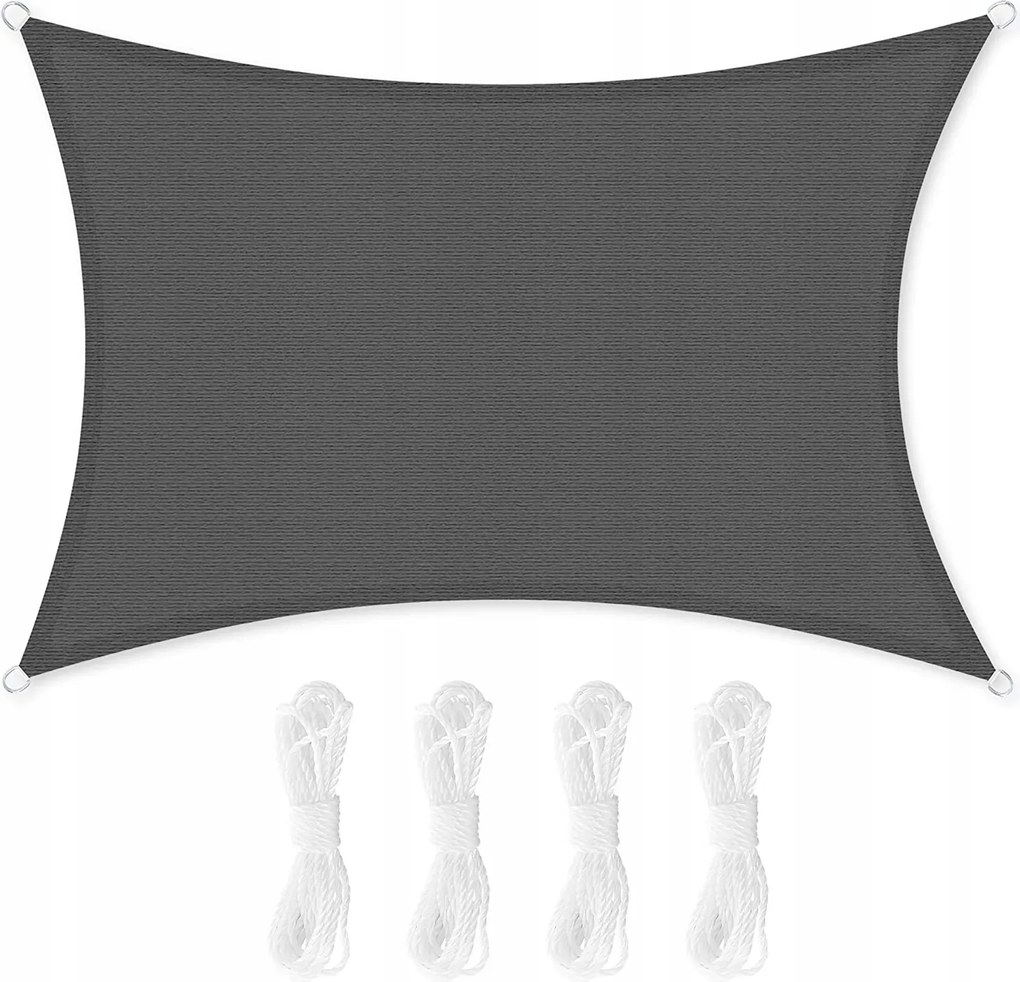 Napvitorla Napellenző antracit 3 x 5 m Songmics