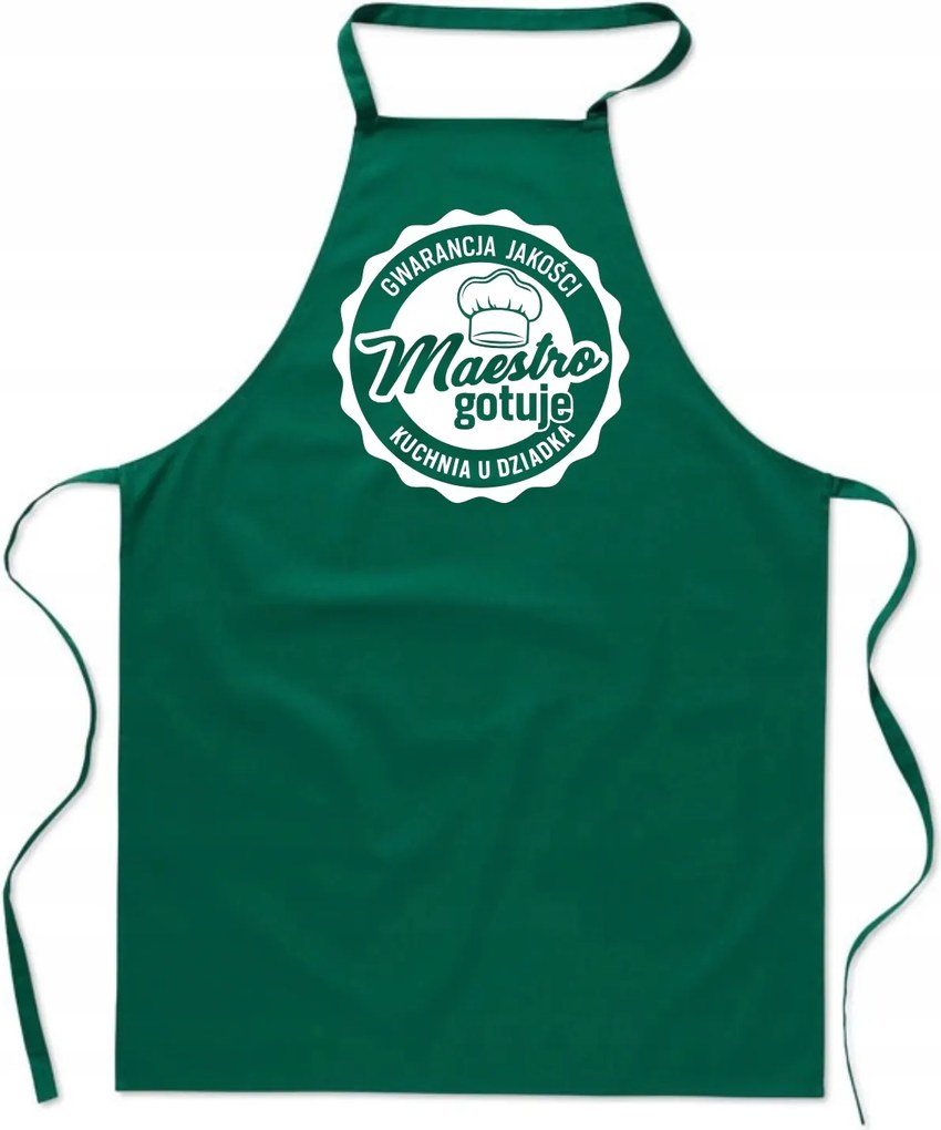 Konyhai Kötény zöld Nagypapa Konyhája Maestro ajándék nap FA_712_z