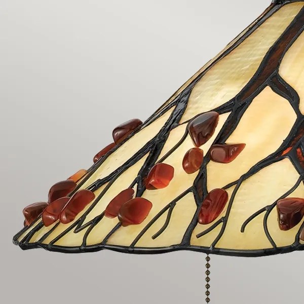 Quoizel QZ-WHISPERING-TL-VB - Tiffany WHISPERING asztali lámpa 2xE27/60W/230V