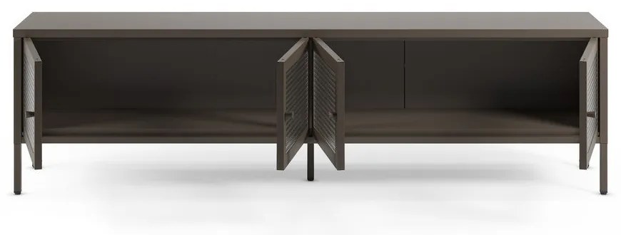 Szürke fém TV-állvány 160x50x35 cm Layna – Marckeric