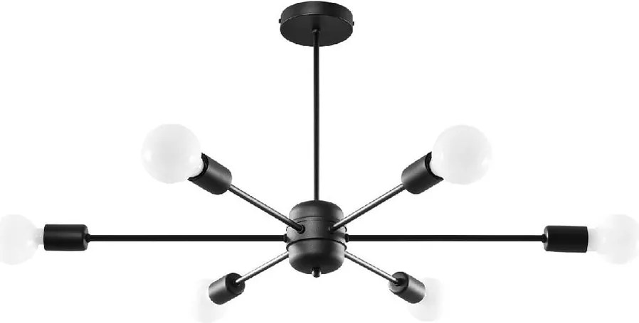 Fekete mennyezeti lámpa 68x86,5 cm Benedett – Sollux