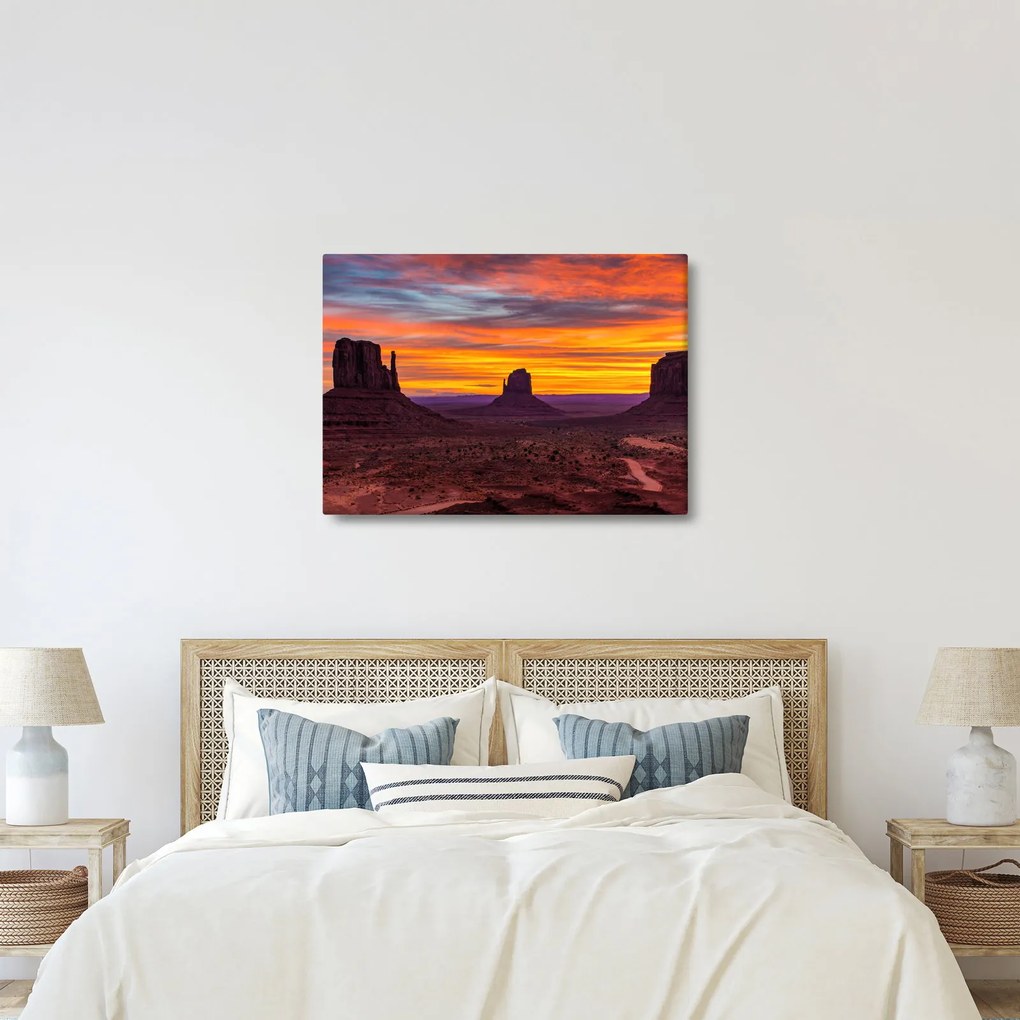 Kép - Emlékmű - völgy Arizonában (70x50 cm)