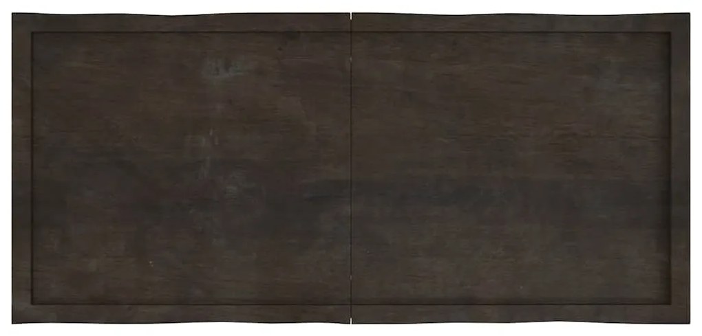 sötétbarna kezelt tömör asztallap 140x60x(2-4) cm