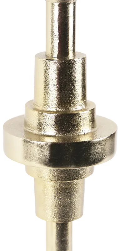 Art Deco asztali lámpa arany bársony búrával, rózsaszín, 50 cm - Diverso