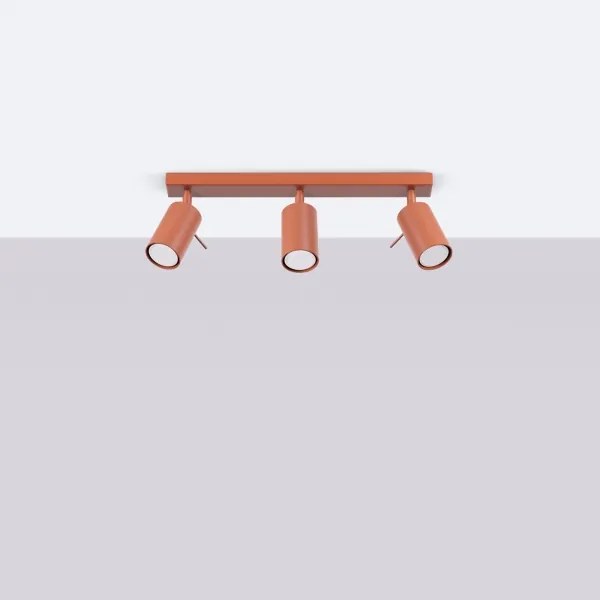 Sollux SL.1508 - Spotlámpa RING 3xGU10/10W/230V piros