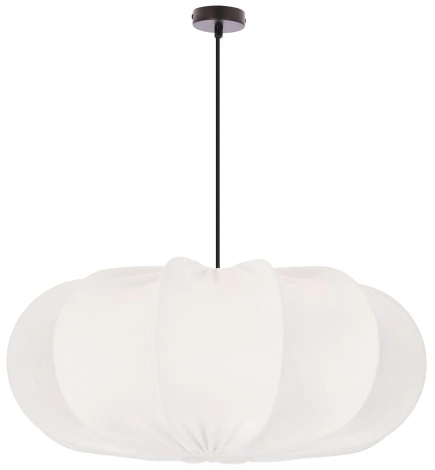 Fehér függőlámpa textil búrával ø 52 cm Cafee – Candellux Lighting