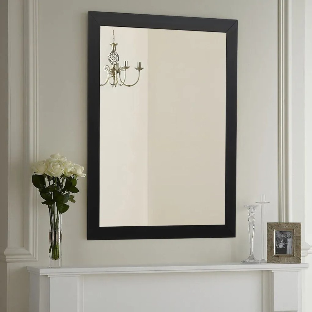 Framed tükör, fekete, 40×55 cm