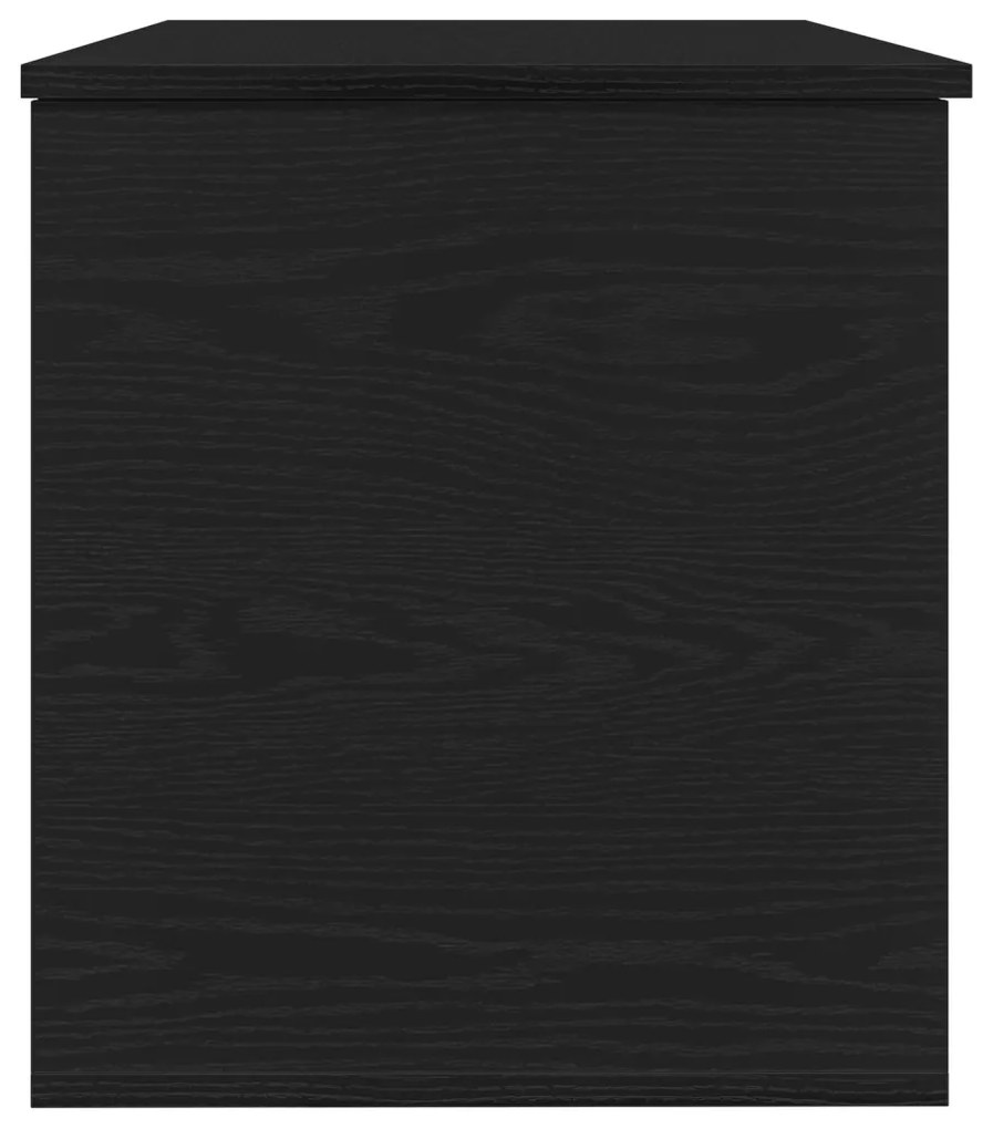Tárolódoboz Fedéllel Fekete Tölgy 100x42x46 cm Mérnöki Fa