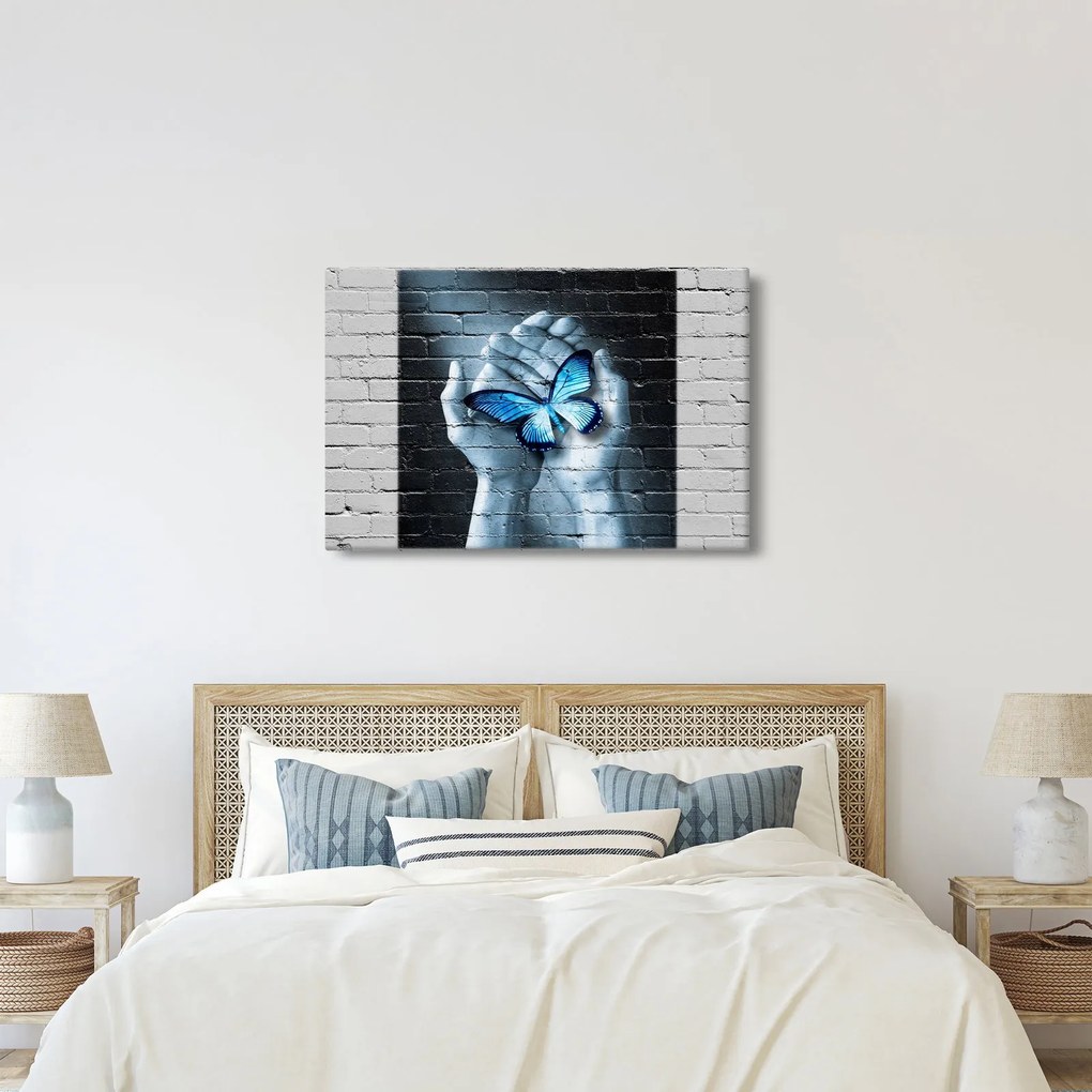 A pillangó képe a falon (90x60 cm)