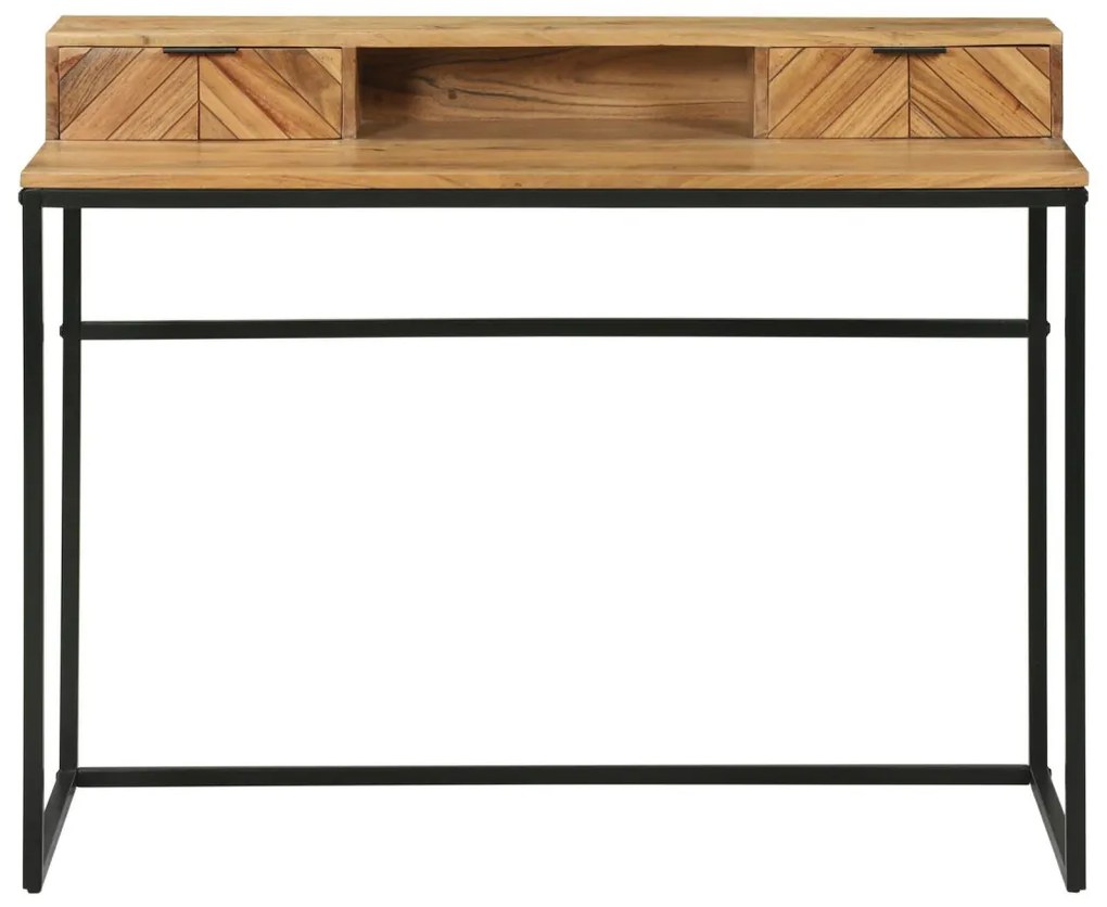 Íróasztal 110x50x87 cm Szilárd Fa Akác