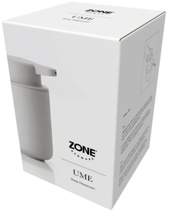 Soft Grey világosszürke, agyagkerámia szappanadagoló, 250 ml - Zone